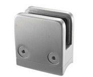 2 - 3/64&quot; x 2 - 3/64&quot; x 2 - 1/16&quot;W Glass Clamp for Tube - Stair Parts USA