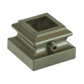 MEGA Series Flat Shoe w/ Set Screw for 3/4" Square Hollow Iron Baluster (MEGA-M-08)