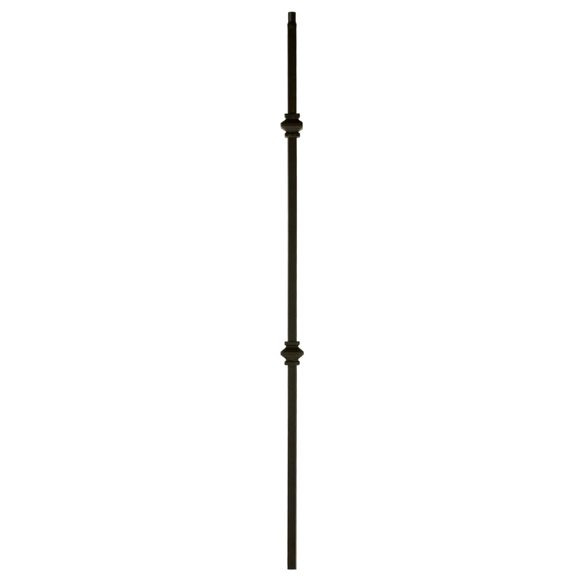 MEGA Series 3/4" Square x 44"H Double Knuckle Hollow Iron Baluster (MEGA-2KNUC)