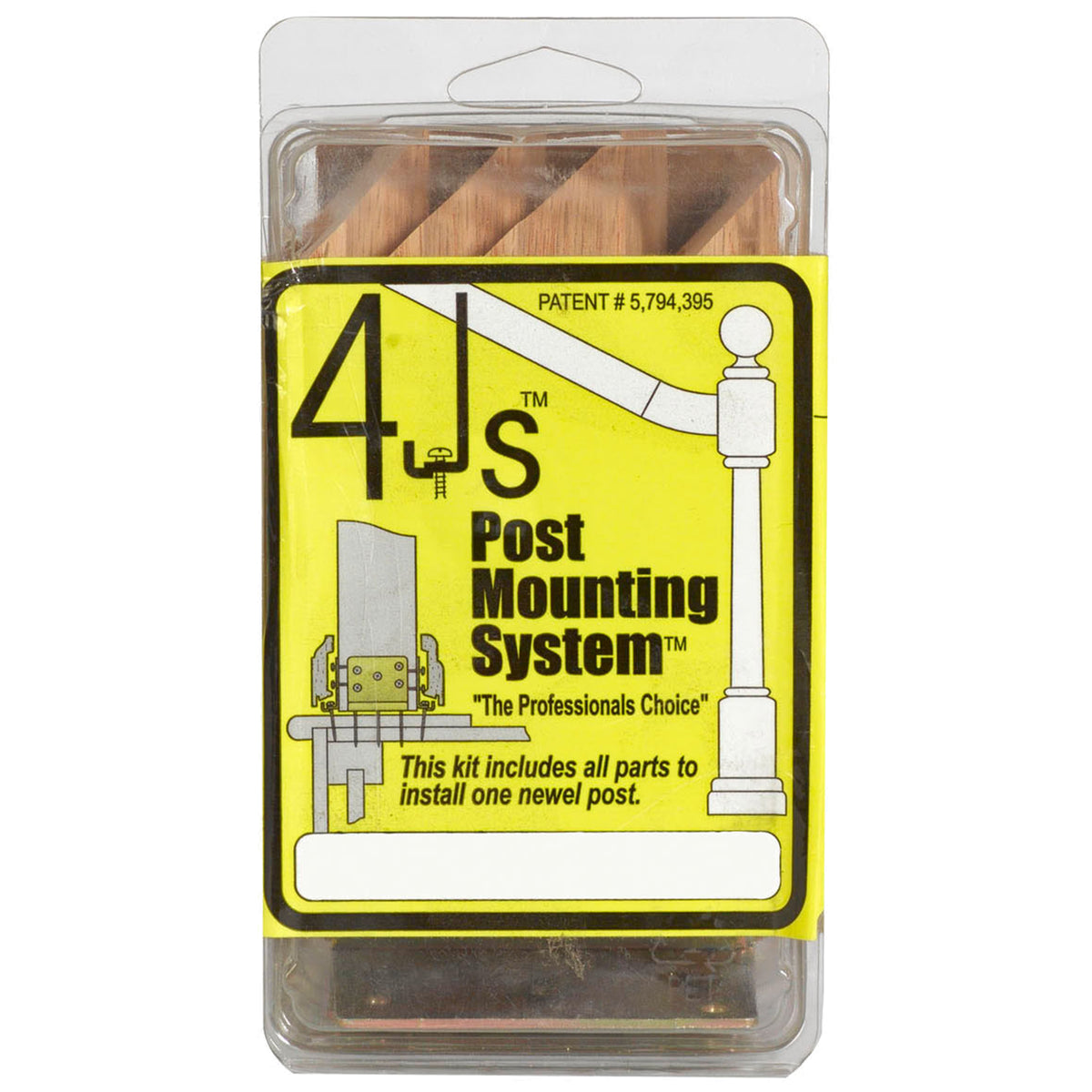 L Bracket Newel Fastening System for 3&quot; (3009) or 3-1/2&quot; Newels (3019)