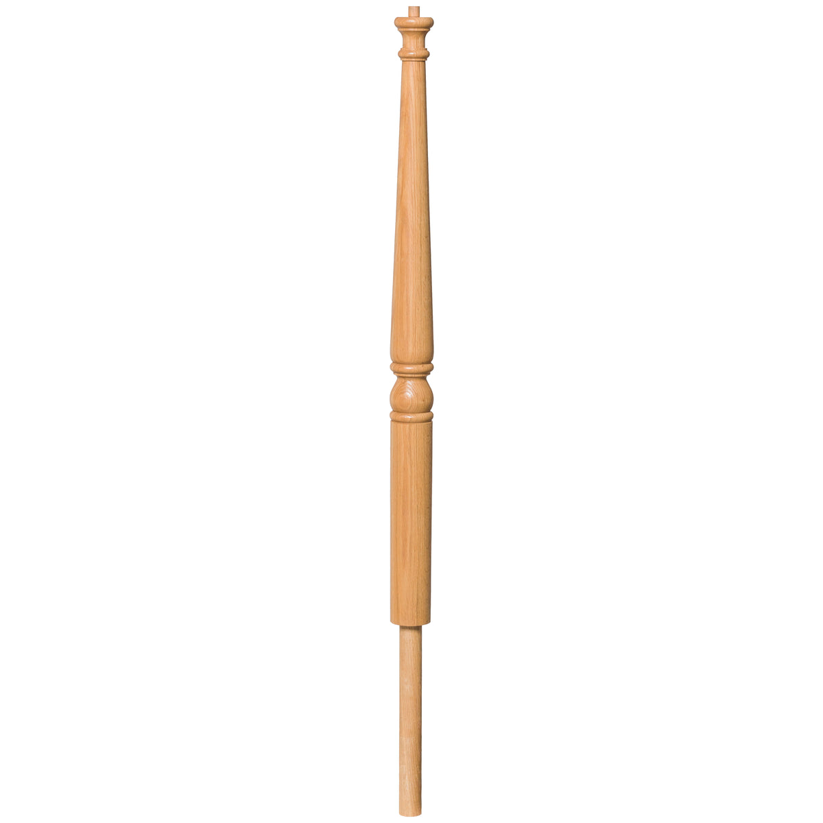 Colonial 3&quot; x 41&quot; 4050 Round Base Pin Top Turned Newel w/Adjustable Dowel (4050, 4050F)