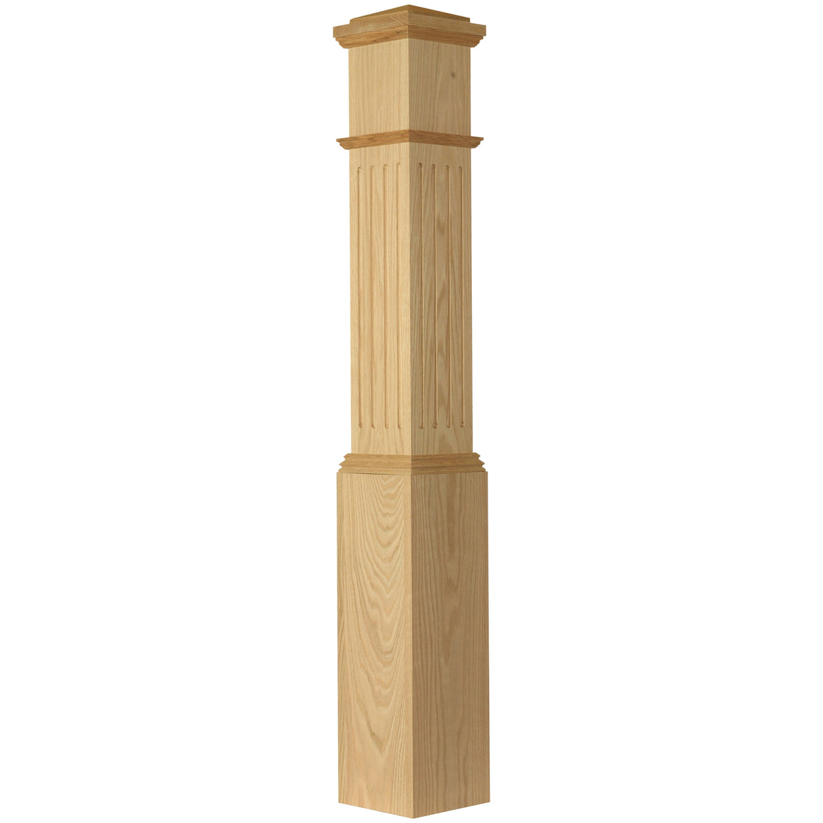 American 7-1/2&quot; x 55&quot; 4092F FLUTED Box Newel (4092F)