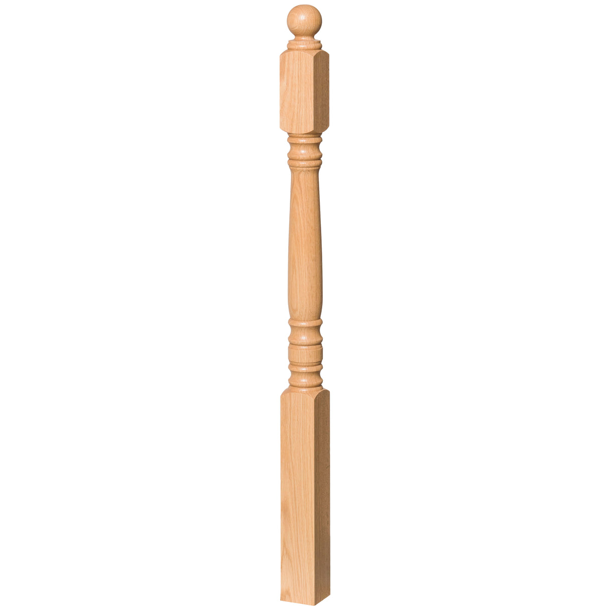 Hampton 3" 4300LT Short Block Turned Newel (4300LT, 4304LT)