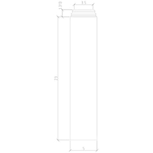 5" Sleeve for 4075 Box Newels (4591)