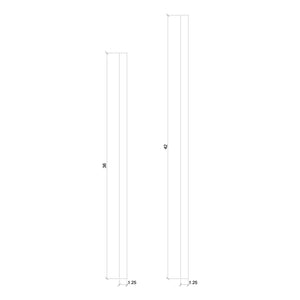 Contemporary 1-1/4" 5060 Plain Square Top Baluster