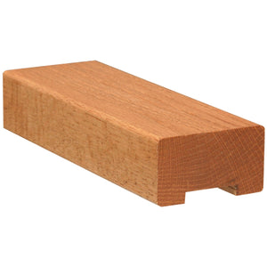 6000: Contemporary Small 2 - 13/16"W x 1 - 5/8"H Handrail w/1 - 1/4" Plow & Fillet (6000) - Stair Parts USA