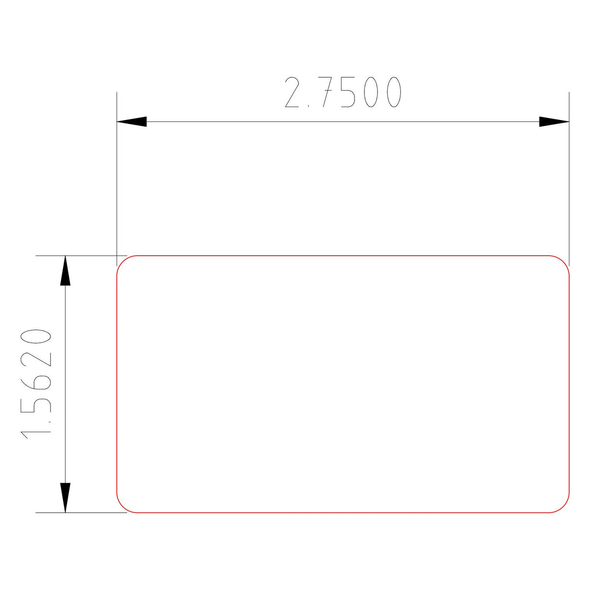 6002: Contemporary Small 2 - 13/16&quot;W x 1 - 5/8&quot;H Handrail (6002) - Stair Parts USA