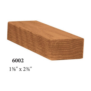 6002: Contemporary Small 2 - 13/16"W x 1 - 5/8"H Handrail (6002) - Stair Parts USA