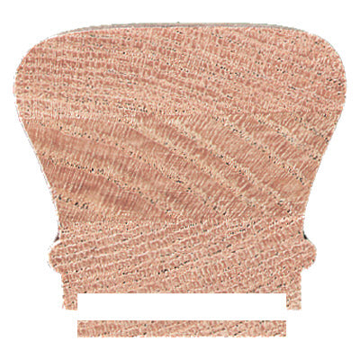 Large Traditional 2-5/8&quot;W x 2-3/8&quot;H 6210 Handrail w/1-3/4&quot; Plow &amp; Fillet