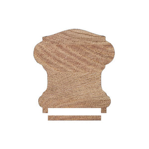 6710P - 175: Mid - Western 2 - 5/8"W x 2 - 3/4"H Handrail w/1 - 3/4" Plow & Fillet - Stair Parts USA