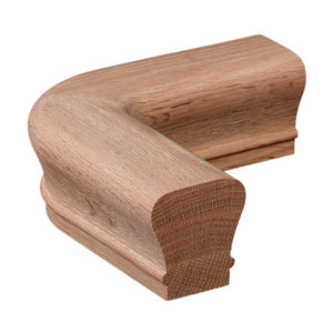 90 Degree Level Quarter Turn Fitting for 6010 Handrail (7011) - Stair Parts USA