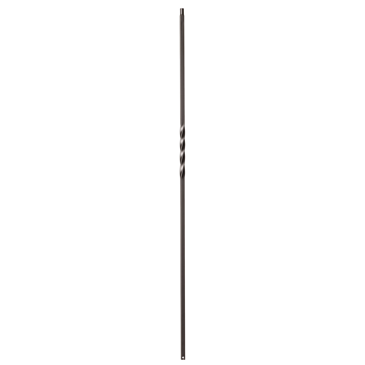 Twist Series 1/2&quot; Square x 44&quot;H Single Twist Hollow Iron Baluster (9001)
