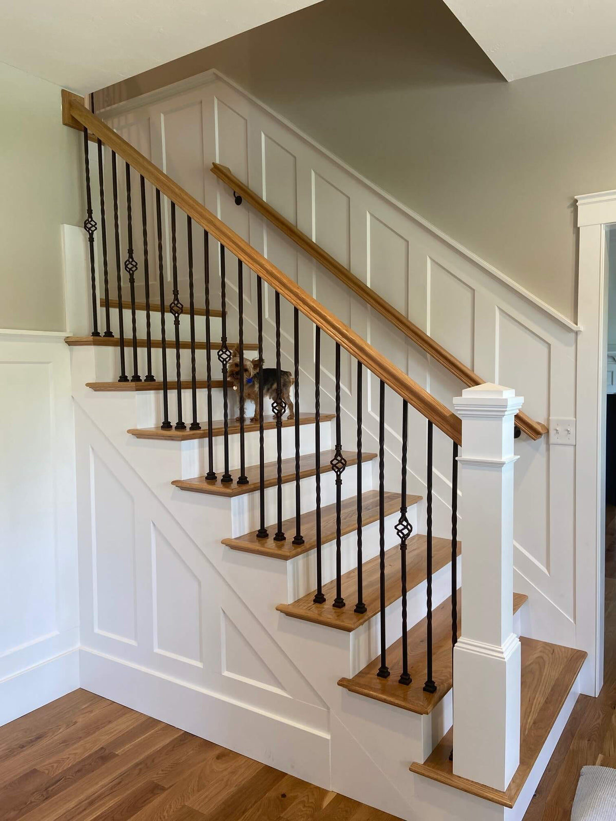 Twist Series 1/2&quot; Square x 44&quot;H Double Twist Hollow Iron Baluster (9002)