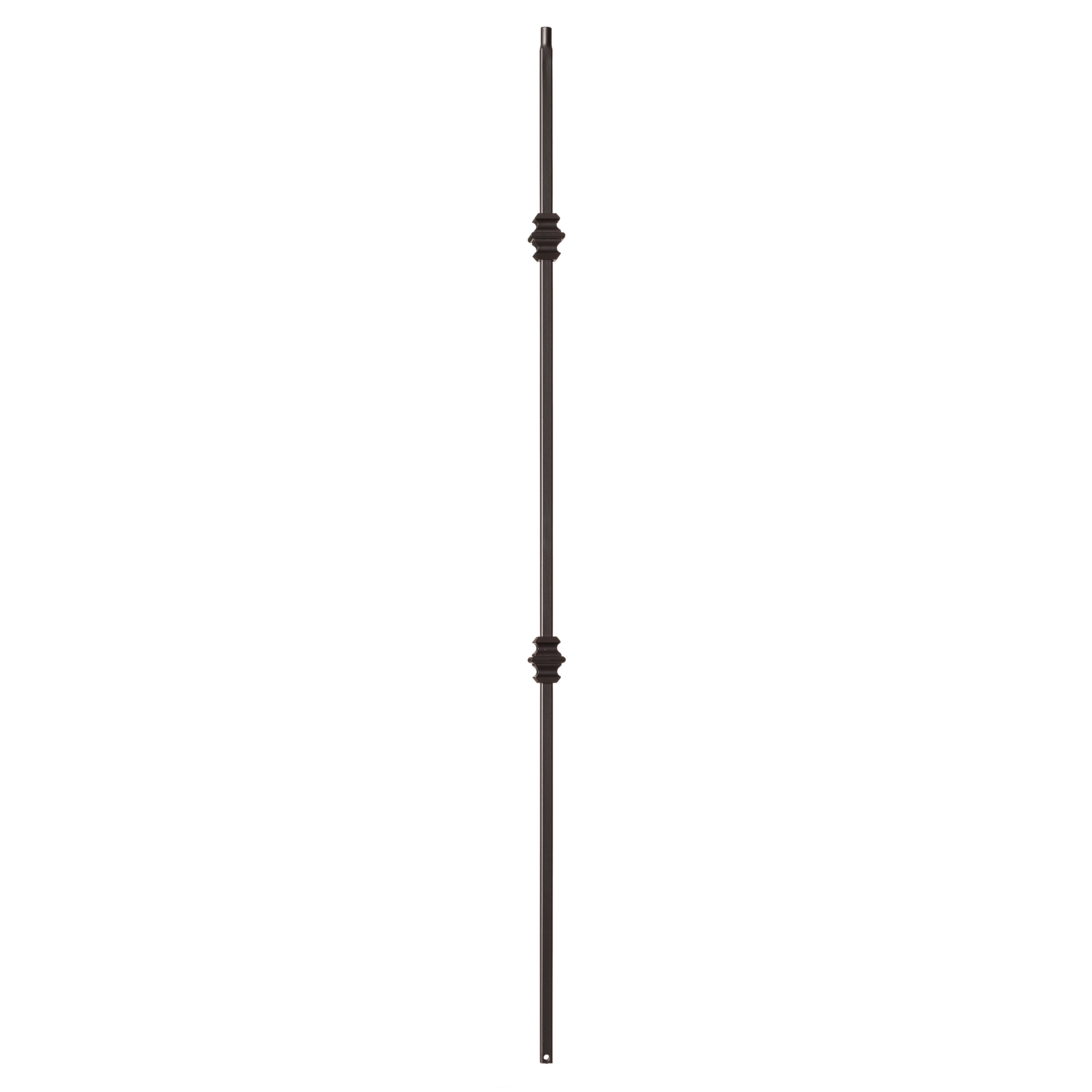 Shape Series 1/2 Square x 44H Double Knuckle Hollow Iron Baluster (9