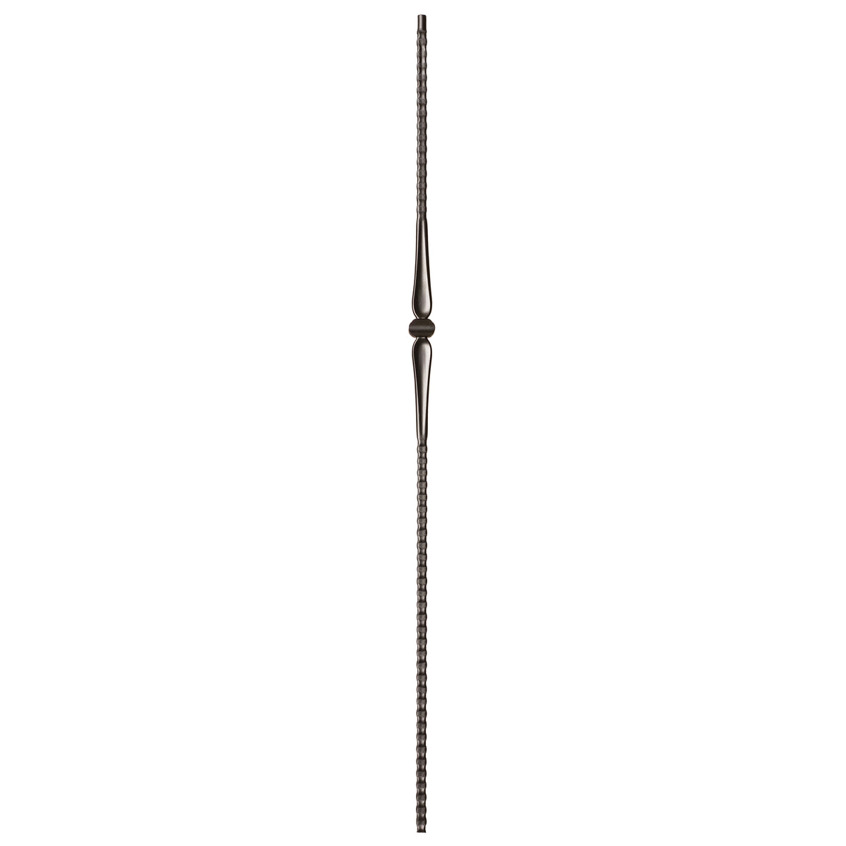 Gothic Series 9/16" Square x 44"H Single Knuckle with Hammered Bar Hollow Iron Baluster (9017HG)