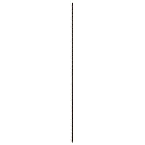 Hammered Edge Series 9/16" Square x 44"H Plain Bar with Hammered Edge Hollow Iron Baluster (9020HE)