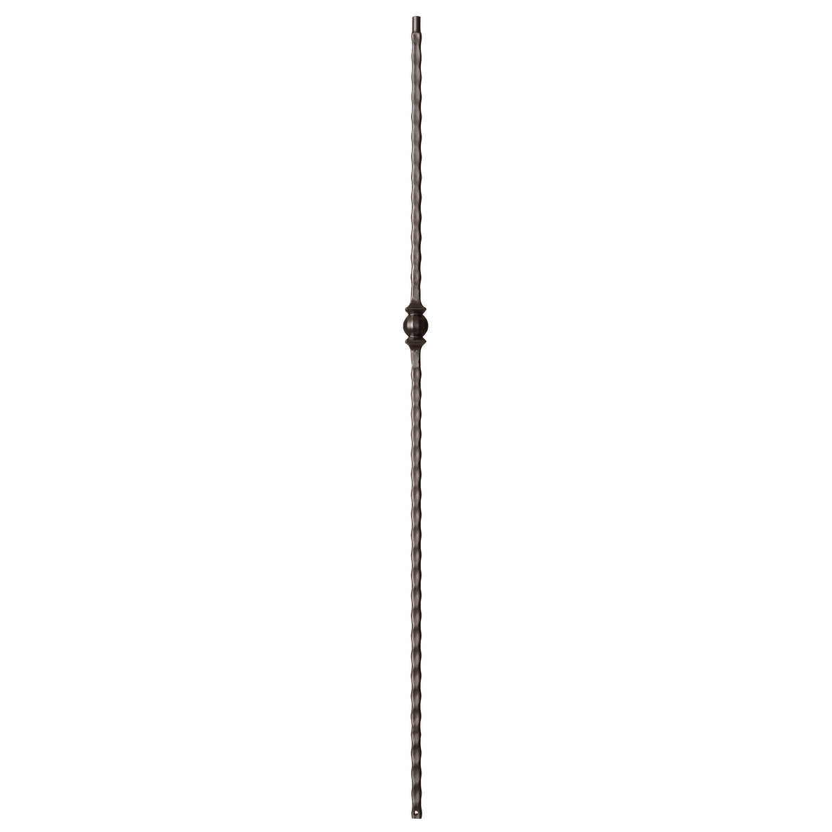 Hammered Face Series 9/16&quot; Square x 44-3/32&quot;H Single Ball with Hammered Face - Hollow Iron Baluster (9032HF)
