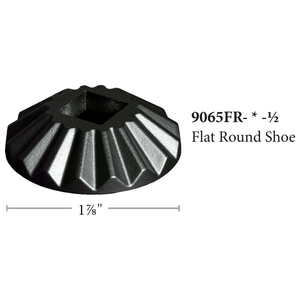 1-7/8" Flat Round Shoe for Square 1/2" Hollow Iron Baluster (9065FR)