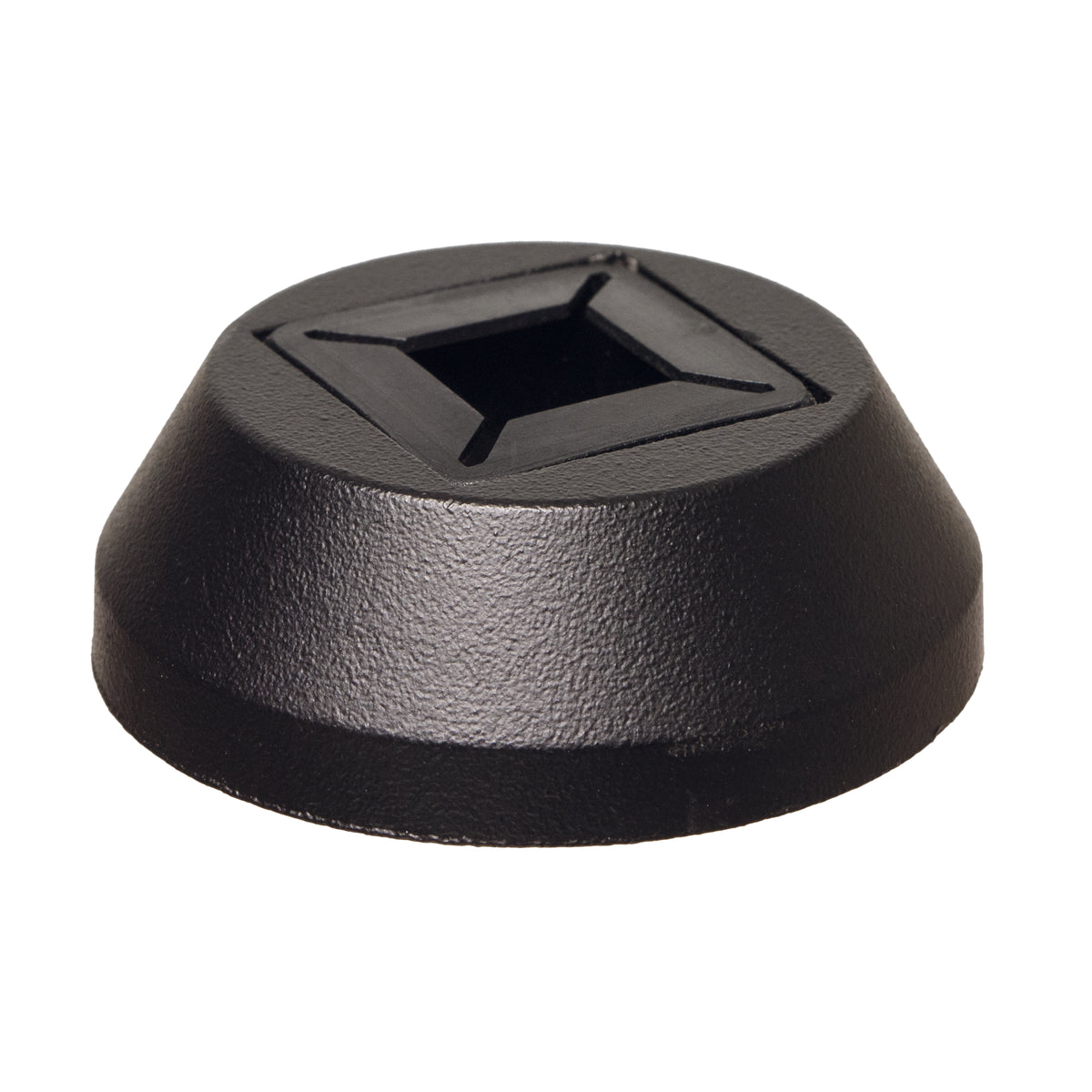 Easy Fit Flat Round Shoe (1-13/16&quot;) for Square or Round Hollow Iron Balusters (9067EF-FR)