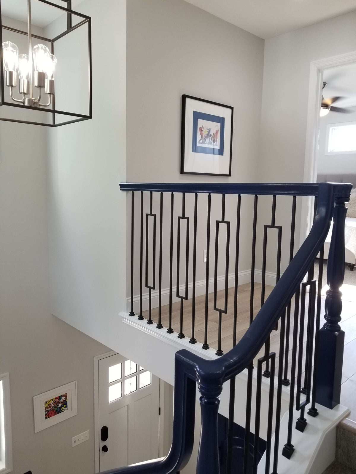 Contemporary Series 1/2" Square 3-3/4" x 44"H Single Rectangle Hollow Iron Baluster (9089CS)