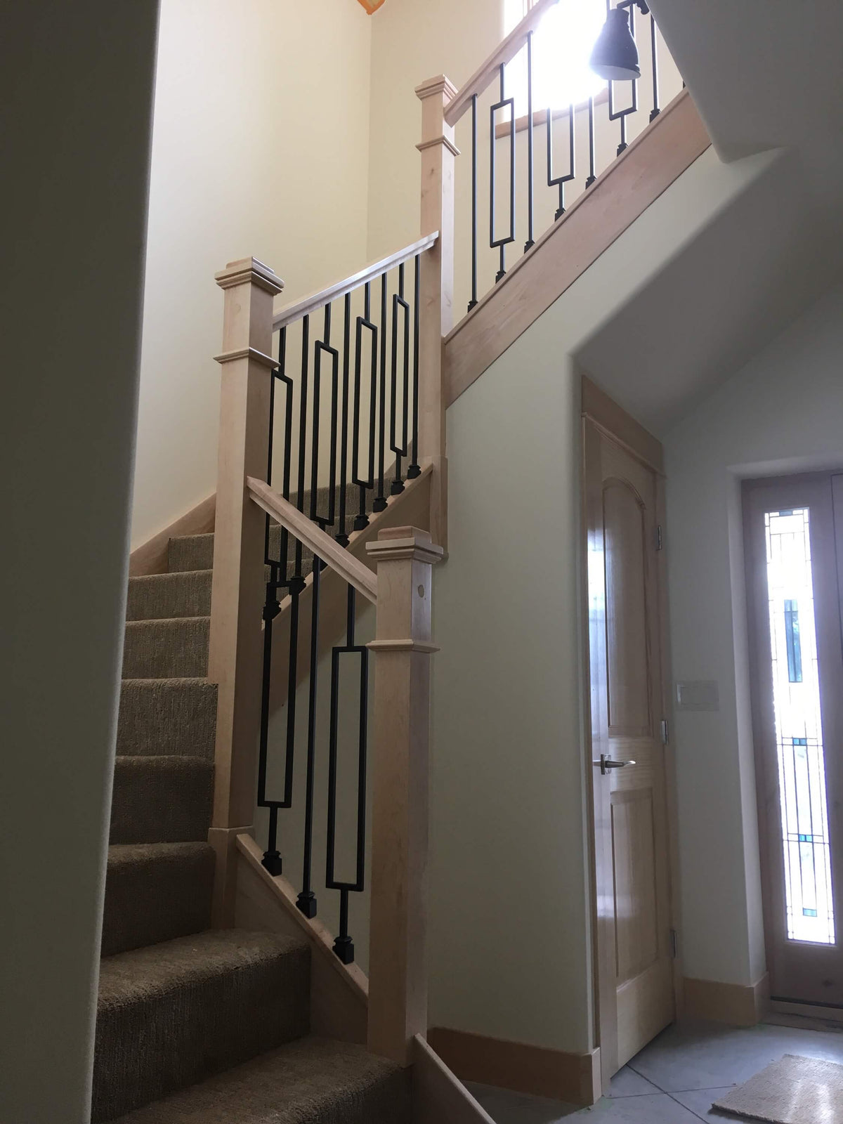 Contemporary Series 1/2" Square 3-3/4" x 44"H Single Rectangle Hollow Iron Baluster (9089CS)