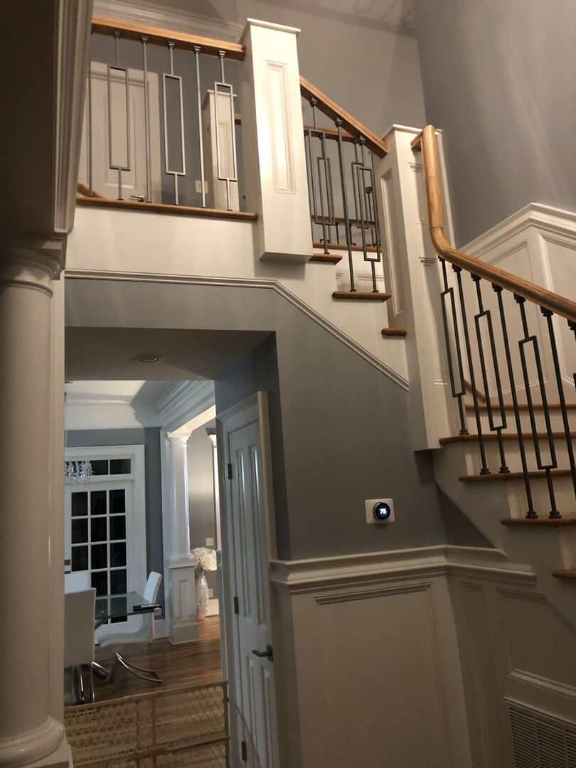 Contemporary Series 1/2" Square 3-3/4" x 44"H Single Rectangle Hollow Iron Baluster (9089CS)