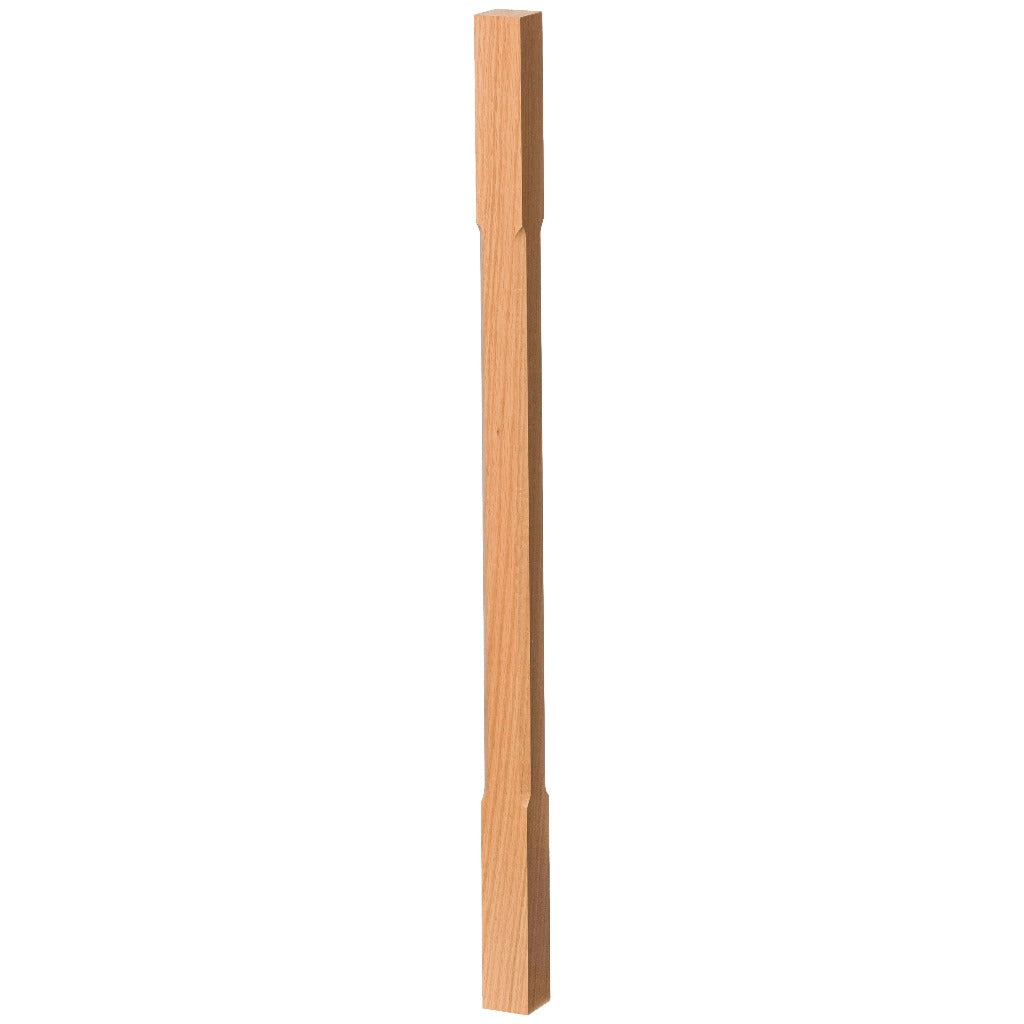 Contemporary Elegant Rise Chamfered Square Top Baluster in 1-1/4&quot; or 1-3/4&quot; (5034C, 5038C, 5042C, 5334C, 5338C, 5342C)