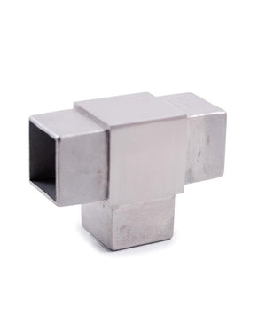 Stainless Steel T Fitting for Square Tube 1-9/16" (E4733)