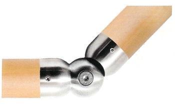 Interior Stainless Steel Pivotable Handrail Connector for Woodinox Handrail (E6070)