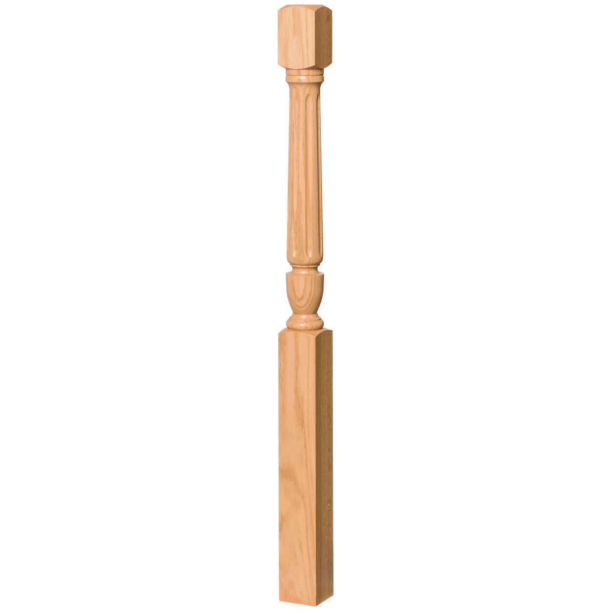 Bunker Hill 3-1/2&quot; 4130F, 4132F Fluted Turned Newel (used w/ Interchangeable Finials)