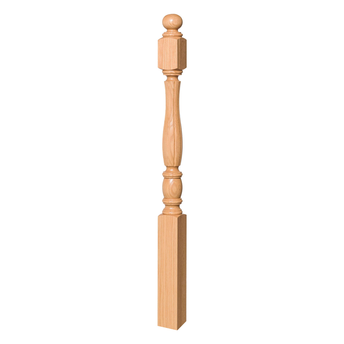 Utah 3-1/2" 5548F Short Block FLUTED Turned Newel (48" or 60")