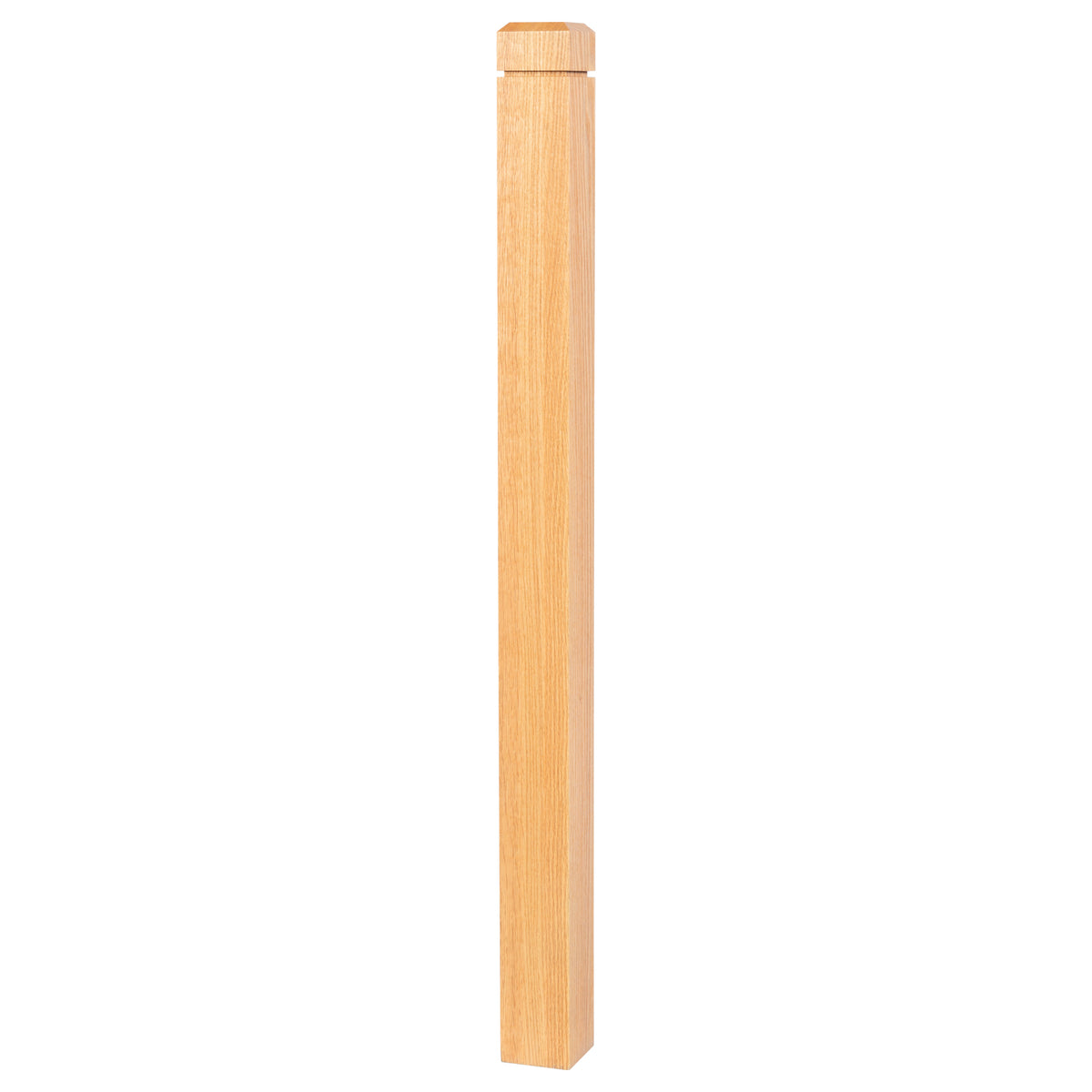Farmhouse Series, 3-1/2&quot; Newel, Chamfered Top with Groove (4602-48, 4602-56, 4602-60)