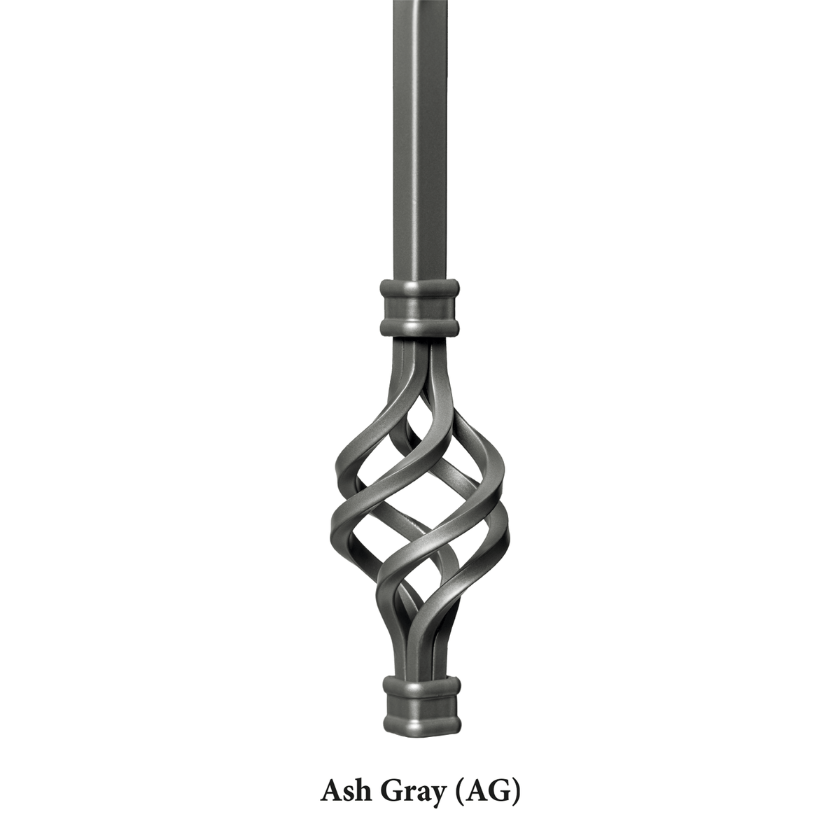 Straight Series 1/2&quot; Square x 44&quot;H Hollow Iron Baluster (9000)