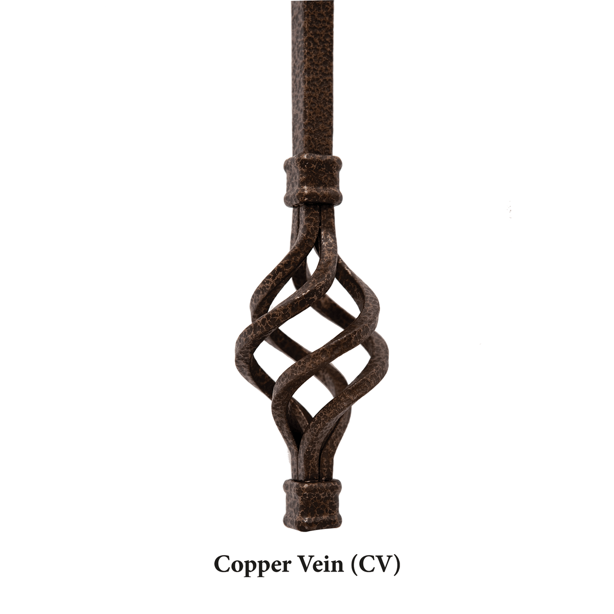 Straight Series 1/2&quot; Square x 44&quot;H Hollow Iron Baluster (9000)