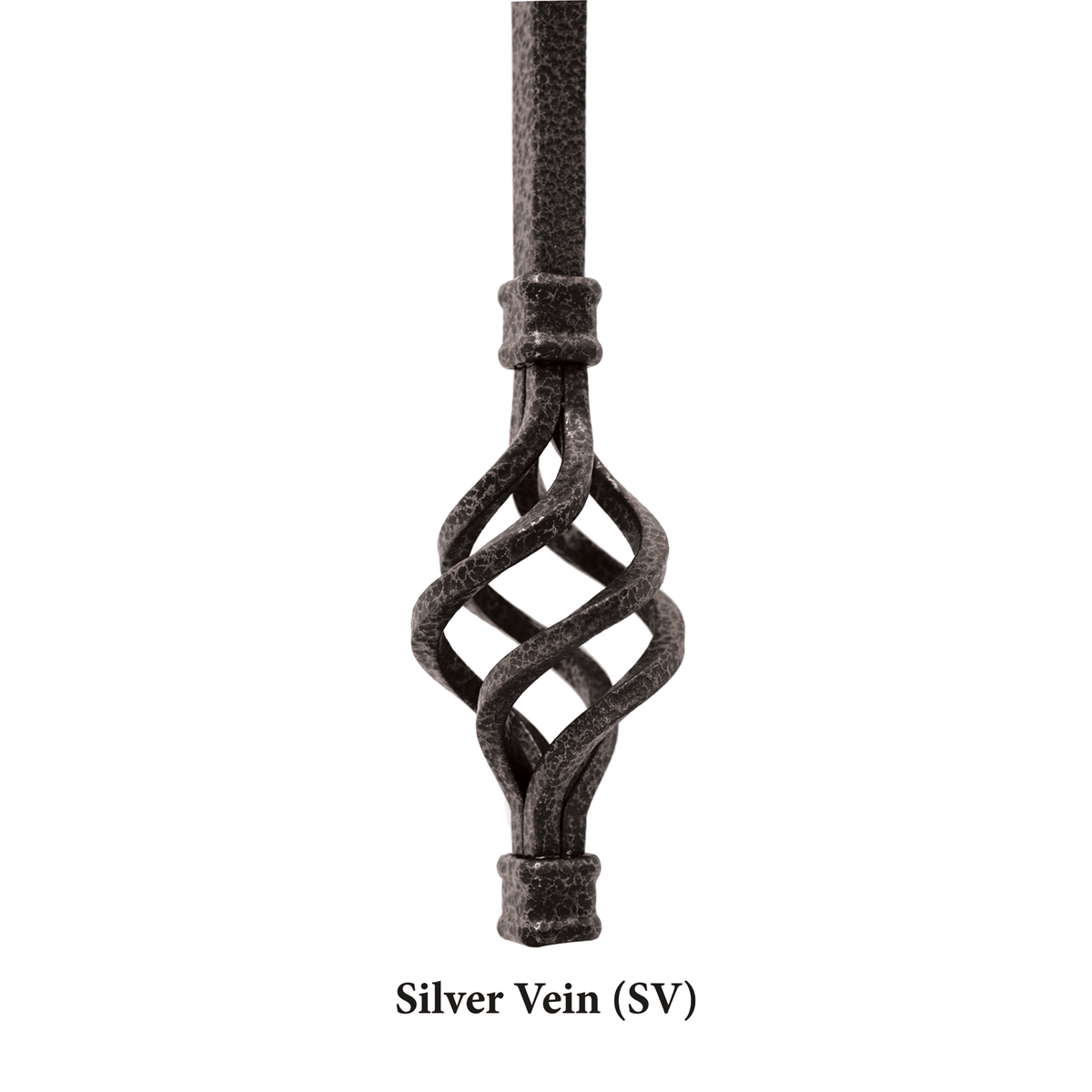 Straight Series 1/2&quot; Square x 44&quot;H Hollow Iron Baluster (9000)