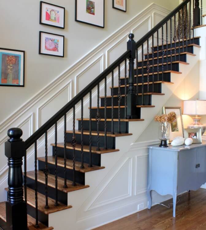 MEGA Series 3/4" Square x 44"H Double Twist Hollow Iron Baluster (MEGA-2TW)