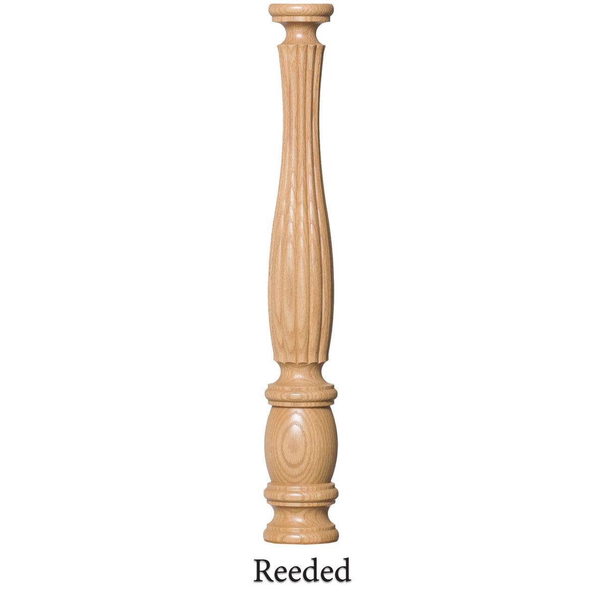 Utah 3-1/2" 5548R Short Block REEDED Turned Newel (48" or 60")