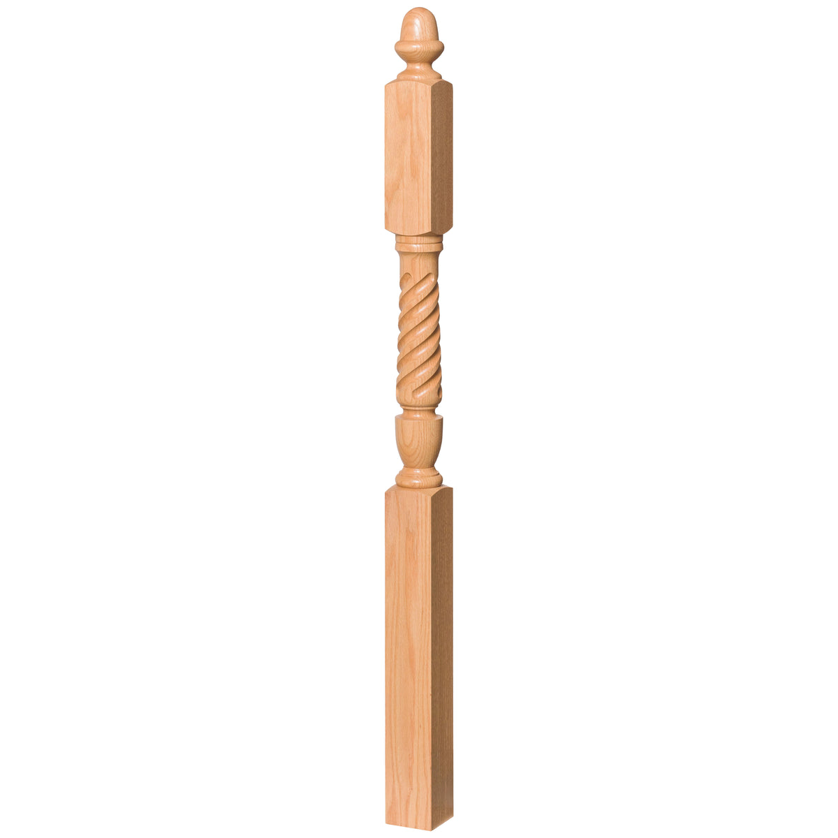 Bunker Hill 3-1/2&quot; 3045 Turned Newel w/ Acorn Top (3045, 3045F, 3045T)
