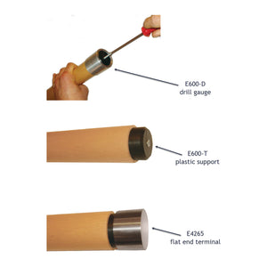 Woodinox Drill Gauge for 1-3/4" Wood Handrail (E600-D)