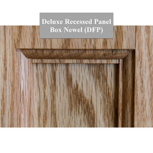 American 4 - 3/4" x 62" 4375FP Recessed Flat Panel Box Newel (4375FP, 4375DFP) - Stair Parts USA