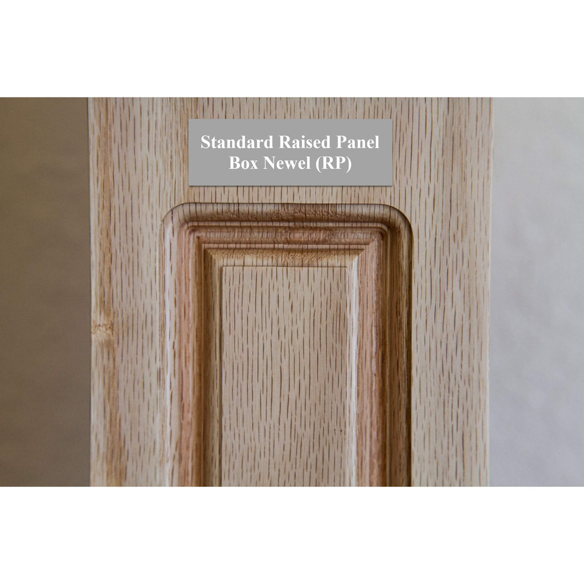 American 7 - 1/2&quot; X 55&quot; 4092RP Raised Panel Box Newel (4092RP, 4092DRP) - Stair Parts USA