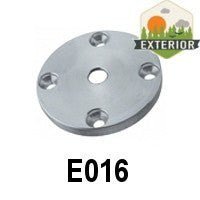 Anchorage 2 - 15/16" Dia., 4 Holes at 15/64" Dia., internal hole 7/16", Aluminum (E016) - Stair Parts USA