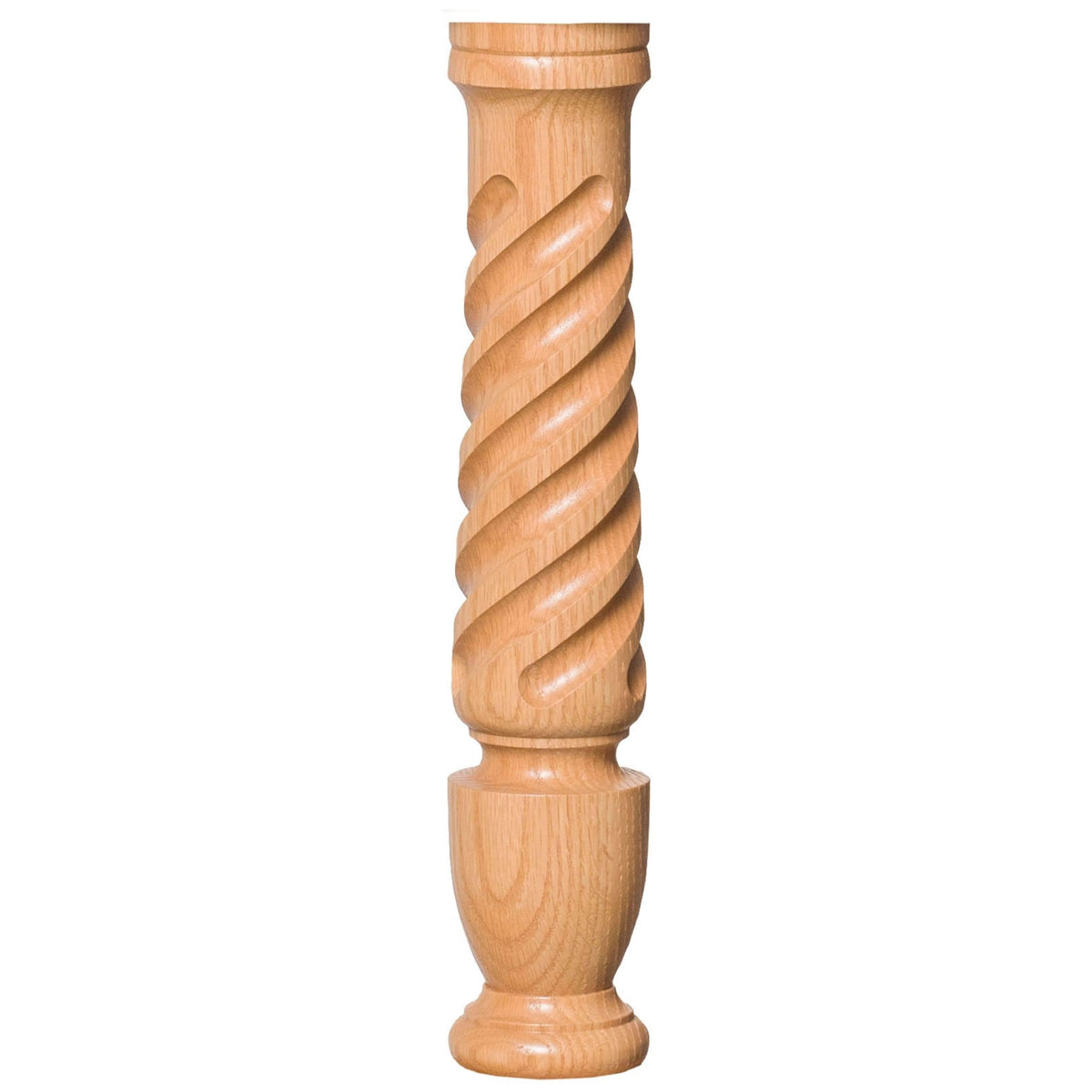 Bunker Hill 3 - 1/2&quot; 3010/3011 Pin Top Turned Newel (43&quot; and 48&quot; in Plain, Fluted, or Twisted) - Stair Parts USA