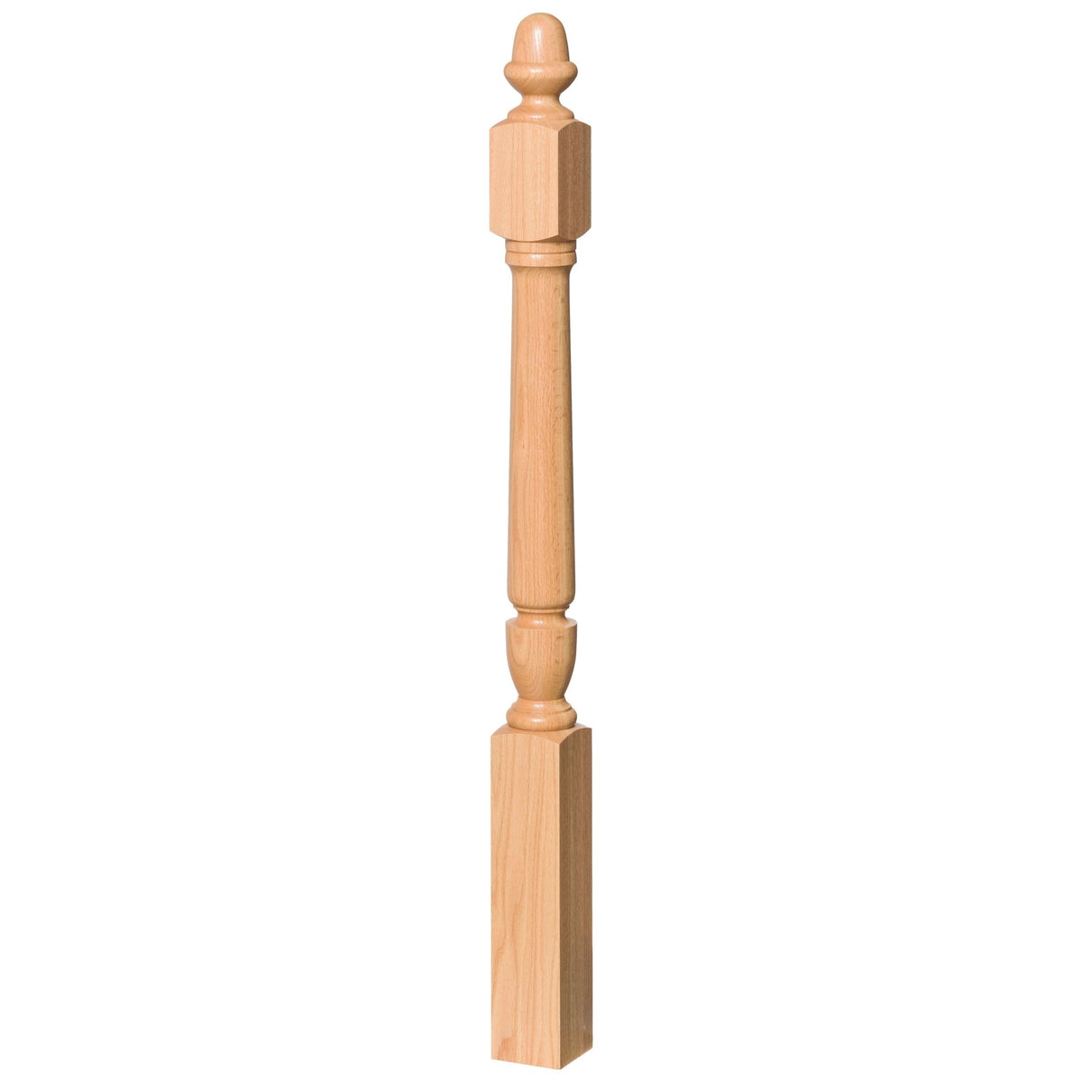 Bunker Hill 3 - 1/2&quot; 3030/3042 Turned Newel w/ Acorn Top (3030, 3030F, 3030T, 3042, 3042F, 3042T) - Stair Parts USA
