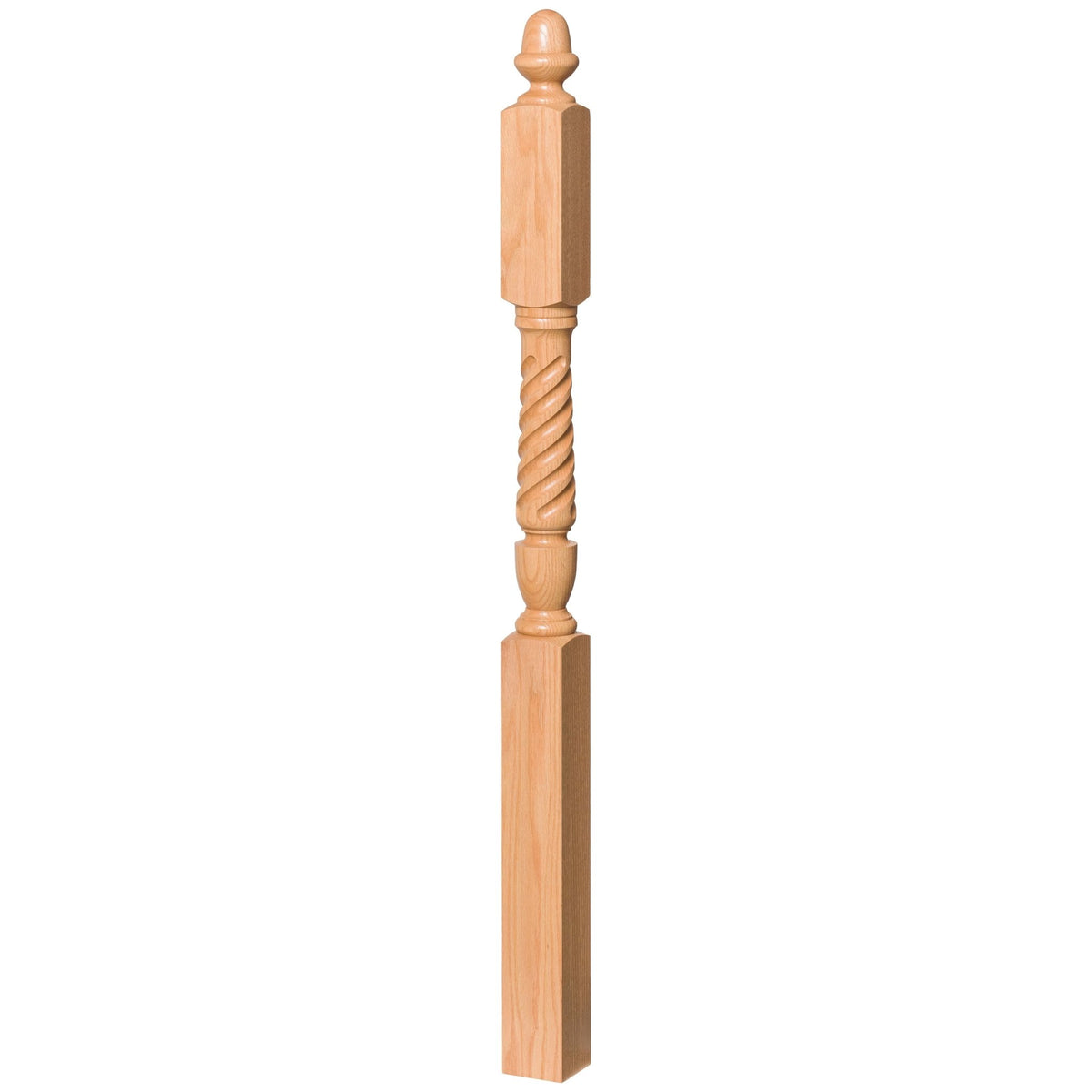 Bunker Hill 3 - 1/2&quot; 3045 Turned Newel w/ Acorn Top (3045, 3045F, 3045T) - Stair Parts USA