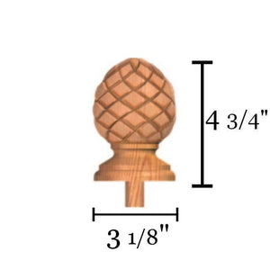 Bunker Hill RCP - 413 Raised Carved Pineapple Finial - Stair Parts USA
