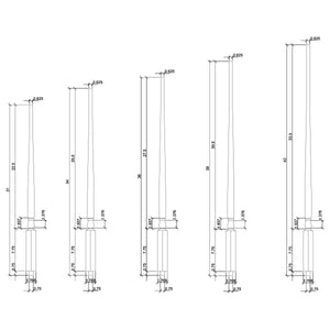 Colonial 1 - 1/4" 5015 Structural Rise Pin Top Baluster (5015) - Stair Parts USA
