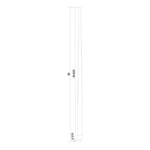 Colonial 1 - 1/4" 5025 Structural Rise Pin Top Baluster - Stair Parts USA