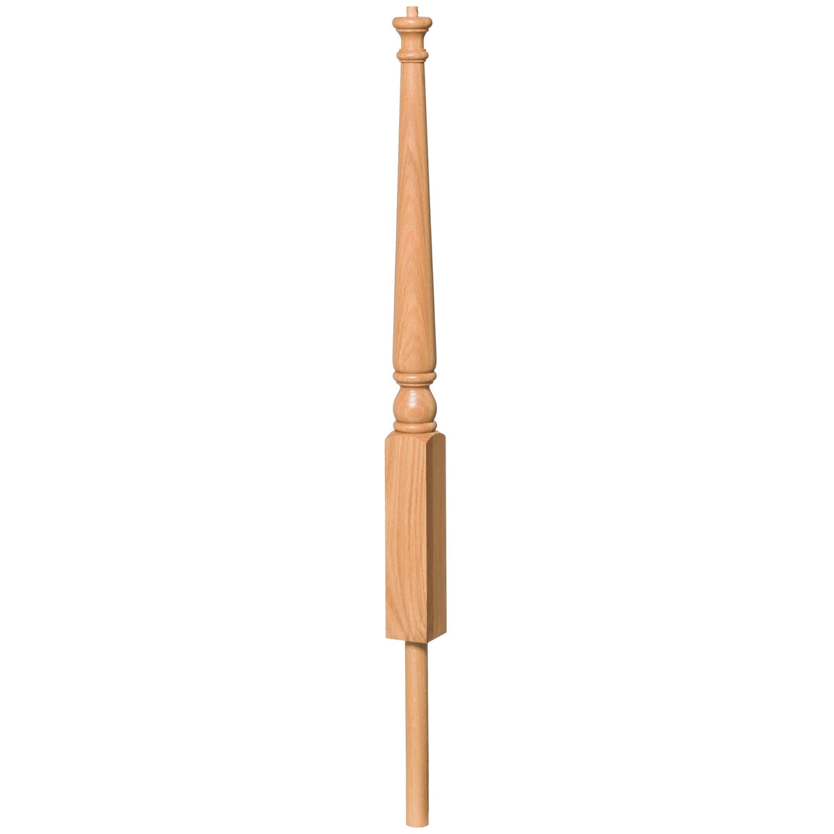 Colonial 3&quot; x 41&quot; 4012 Pin Top Turned Newel w/Adjustable Dowel (4012, 4012F) - Stair Parts USA