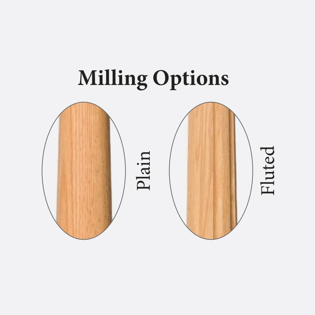 Colonial 3" x 60" 4046A w/ 14 - 1/2" Long Block Turned Newel (4046A, 4046AF) - Stair Parts USA